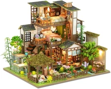 DIY Miniature House Kits, Tiny House Kit, Doll House Kits for Adults to Building