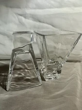 Martini /Whiskey Glasses, 2 Heavy Base Cocktail Glasses By Joy Jolt