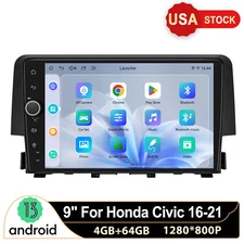 9 inch Plug&Play JOYING Carplay Android Auto Car Radio For Honda Civic 2016-2021