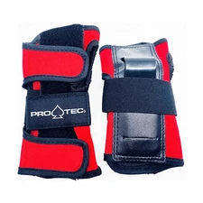 Pro Tec Skateboard Wrist Guard  Pads Red/White/Black Size JR
