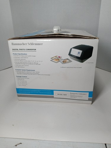 Hammacher Schlemmer Digital Photo Converter Convert Prints To Digital 74597 New - Picture 2 of 8