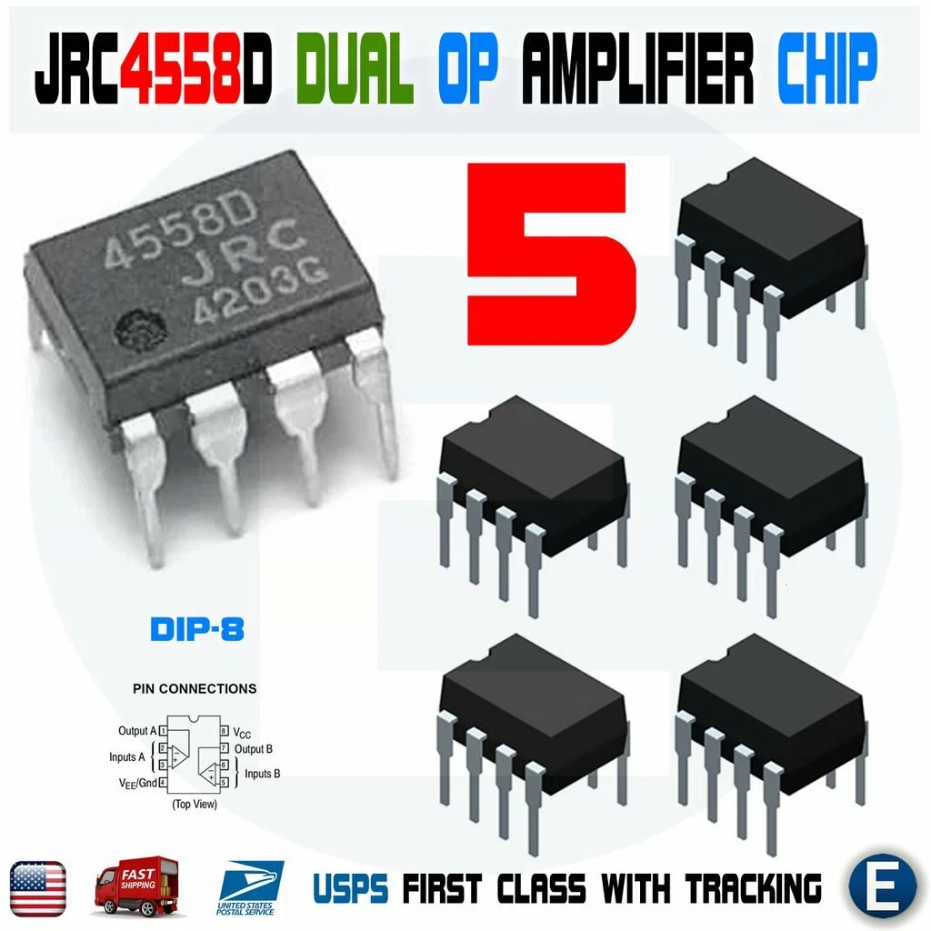JRC4558 Op-Amp Datasheet, Pinout, Equivalents, Features Its, 58% OFF