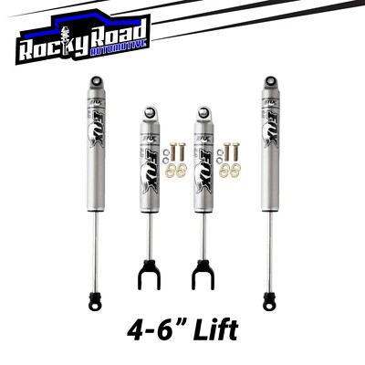 FOX 2.0 Shocks (4) for 11-19 Chevy Silverado GMC Sierra 2500HD 3500HD 4-6  Lift