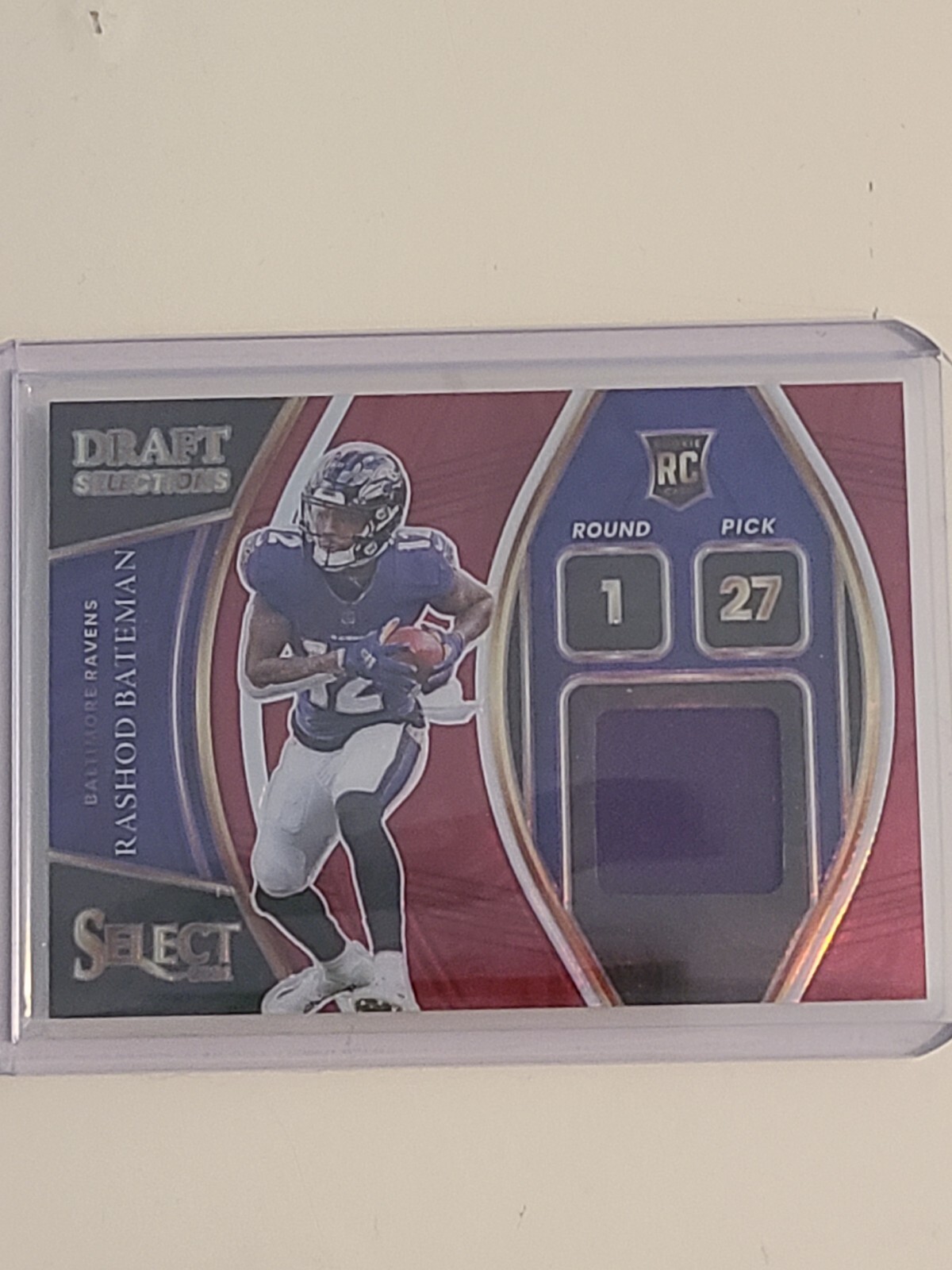 Rashod Bateman Panini Select Draft Selections Memorabilia #DSRBA Red