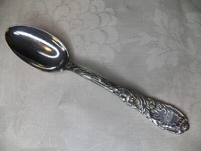 TIFFANY CHRYSANTHEMUM STERLING SILVER TEASPOON 5 3/4" MONOGRAM