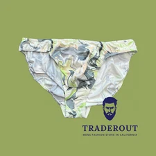 2(X)ist 2xist men green marble Sliq hip brief bikini underwear size S M