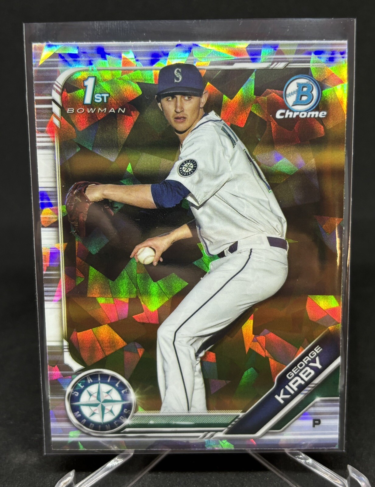 GEORGE KIRBY 2019 Bowman Chrome SAPPHIRE 1ST BOWMAN RC #BDC-115 ROOKIE CARD