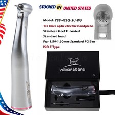 NSK Ti-MAX X95L Style Dental 1:5 LED Fiber Optic Contra Angle Handpiece Red Ring