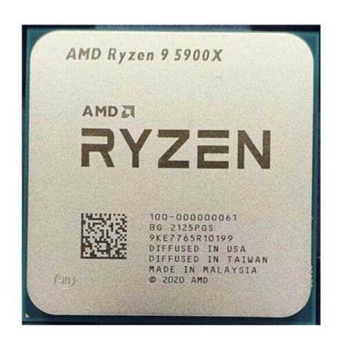 AMD Ryzen 9 5900X 3.7GHz-4.8GHz 6 Core 24 Thread 105W Desktop CPU Processor - Picture 1 of 1