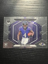 🔥Zay Flowers. Rookie Card. NFL Debut Prizm. 2023 Panini Mosaic Football🔥