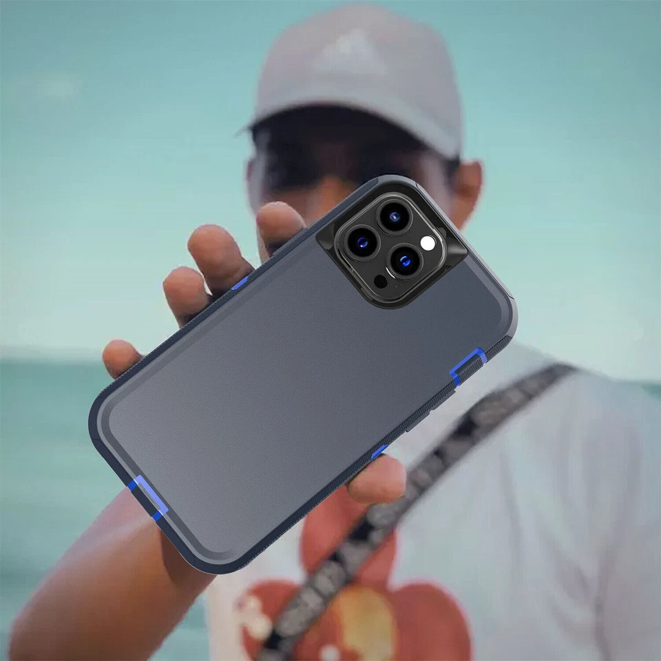 Shockproof Defender Case Cover+Belt Clip For iPhone 14 Pro Max 13 12 11 XS XR 87 - Image 3 of 4