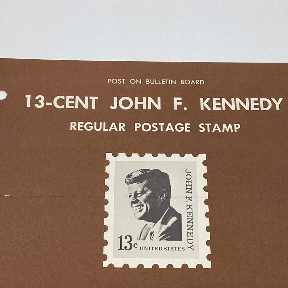 1967 13¢ John F. Kennedy Regular Postage Stamp FDC Bulletin Board Advertising - Image 2 of 4