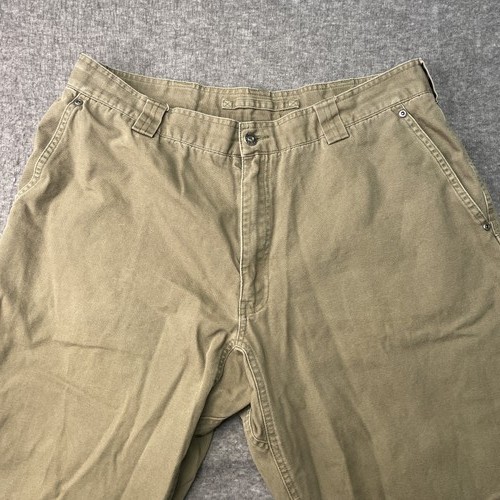 Vintage Duluth Trading Company Mens 38x30 Work Pants Khaki Retro Durable Ranch - Picture 2 of 11