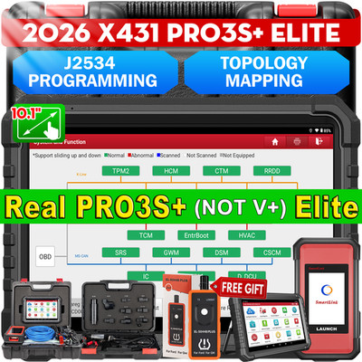 2026 Newest LAUNCH X431 PRO3S+ ELITE Diagnostic Tool J2534 Programming Coding