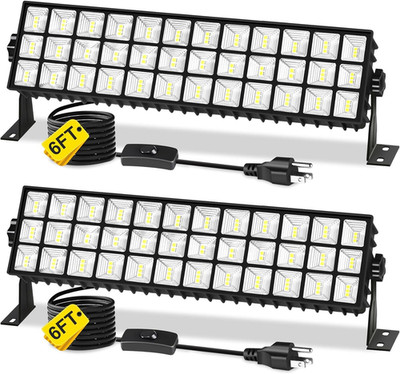 2Pack 100W Shop Light, 14000LM 6000K Daylight White Super Brighter LED Shop Ligh
