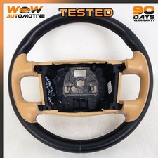 04-19 Bentley Continental Gtc Flying Spur Driver Steering Wheel Beige Leather Oe