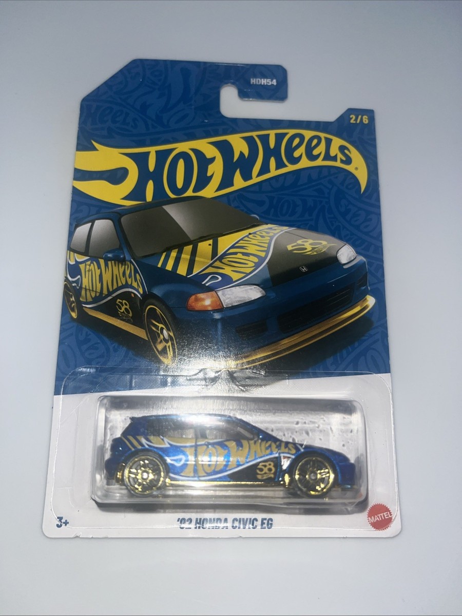 Hot Wheels '92 Honda Civic EG (2/6 HDH54 — 58th Anniversary Deco