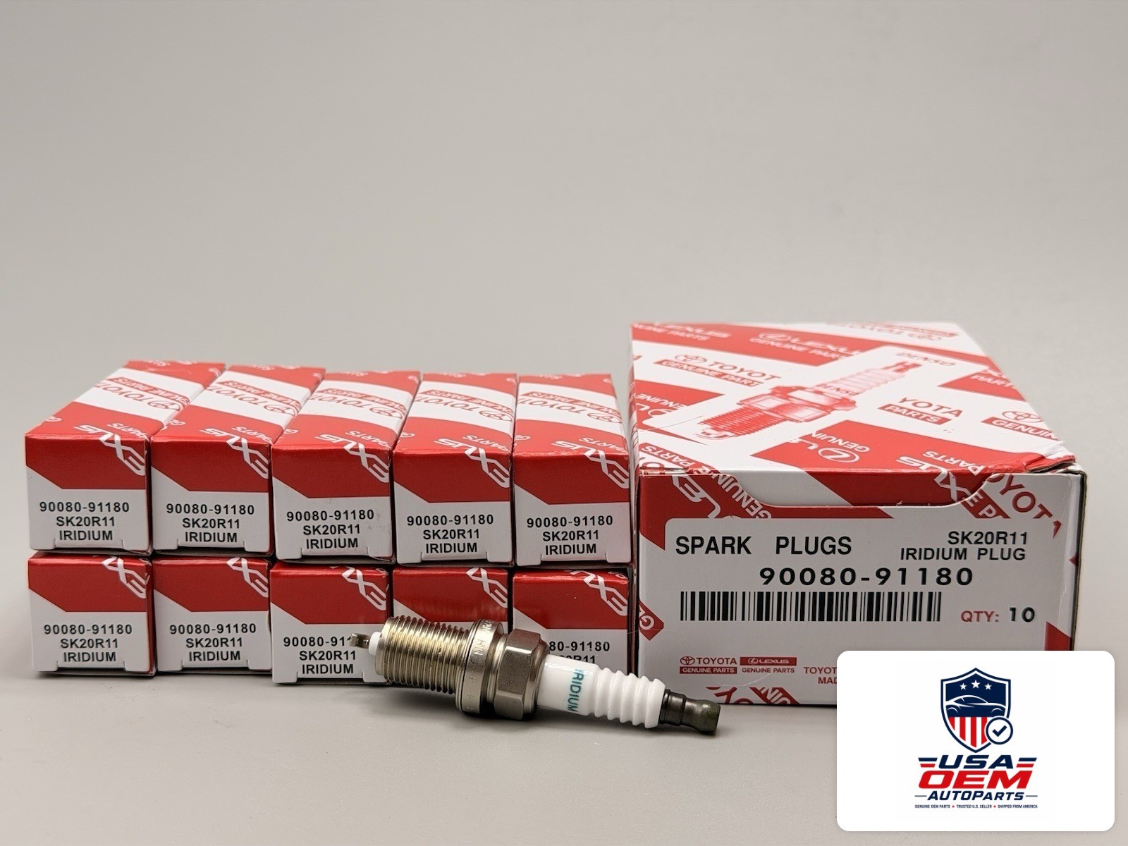 NEW LEXUS OEM 90080-91180 Set 8pcs. IRIDIUM SPARK PLUG SET 1999-2006 ES300 ES330