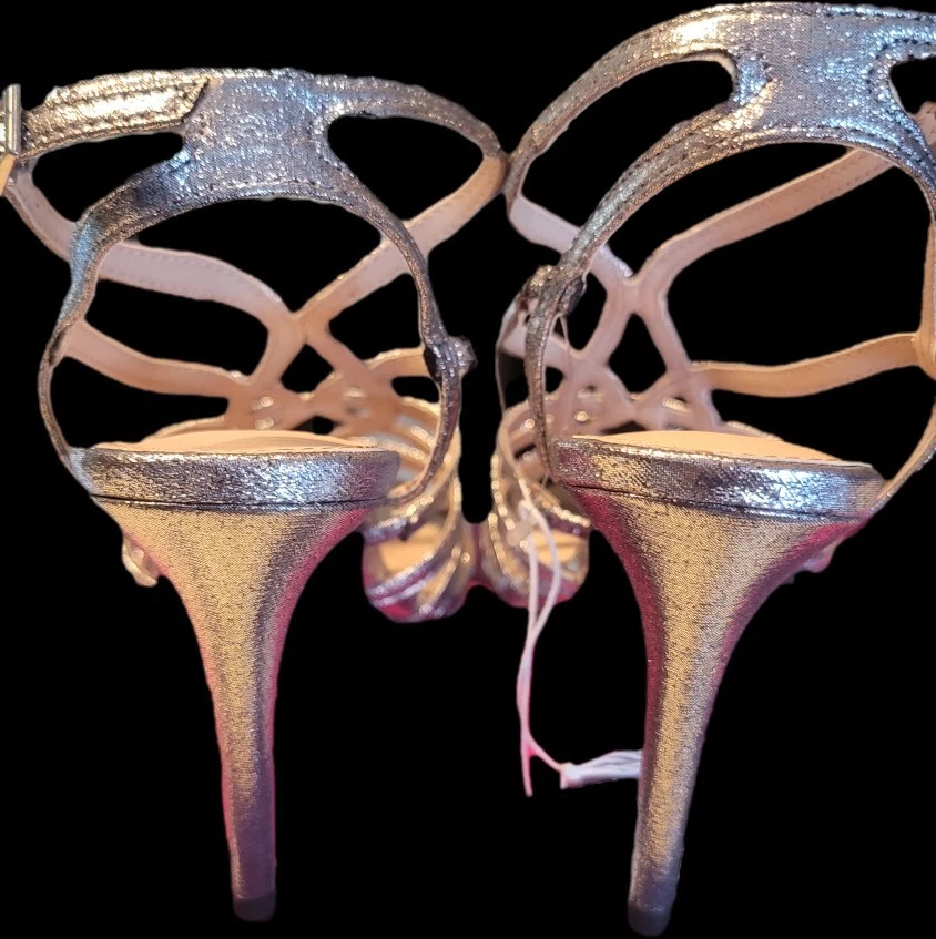 Tacones Fioni para mujer Lia plateados S 7,5 Foto 3 de 4