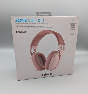 Logitech Zone Vibe 100   Kabelloses Over-Ear Headset, Rosé