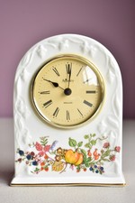 AYNSLEY FINE BONE CHINA MANTLE CLOCK SOMERSET