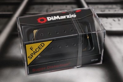 DiMarzio DP100FBK Super Distortion F-Spaced Humbucker - Black / Black Pole Piece