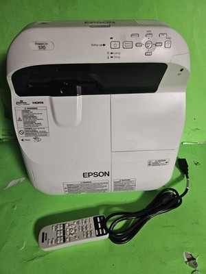 sewing Epson PowerLite 570 XGA 3LCD ultra short Throw Projector  with new lamp