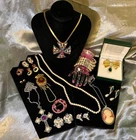 Vintage To Now Costume Jewelry Royal, Rhinestone, Crown, Faux Pearl Some Signed