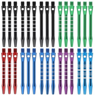 30 Packs  Shafts, Multi-color  Shafts for Steel Tip, Aluminum 2BA Thread