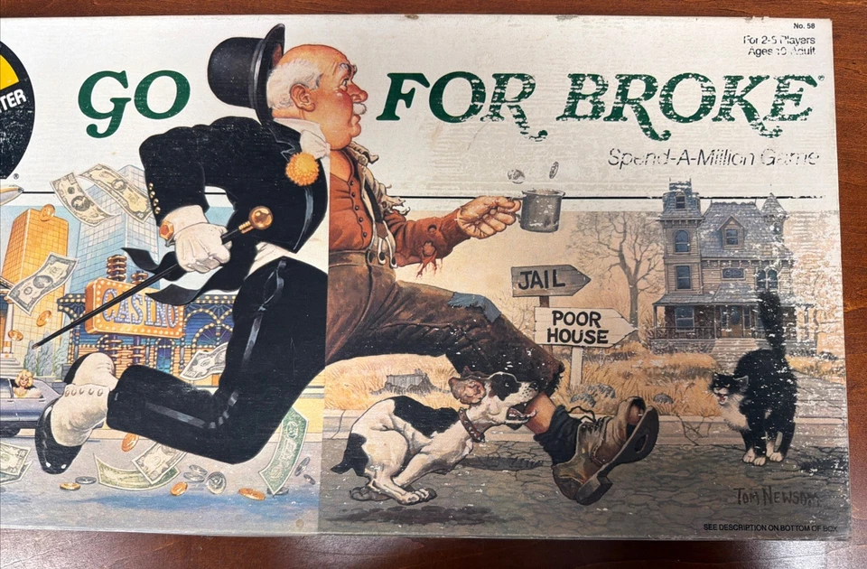 Vintage 1985 Go For Broke Spend A Million Board Game By Selchow & Righter - Image 4 of 4