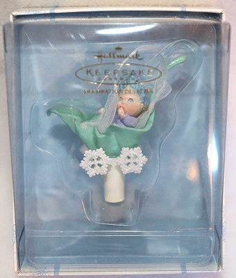 HALLMARK KEEPSAKE BABY DELANDRA FROSTLIGHT FAERIES CHRISTMAS ORNAMENT 2002