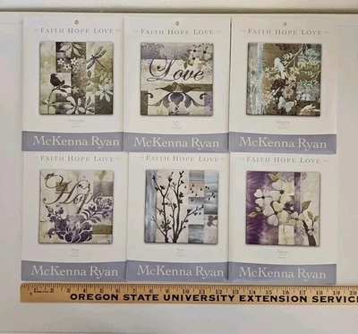 LOT OF 6 McKenna Ryan FAITH HOPE LOVE Applique Art Quilt Block Patterns - Image 1 of 4