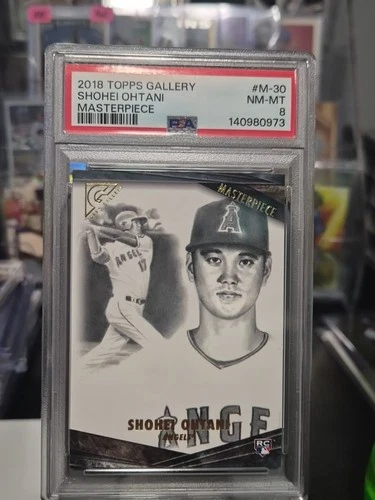 2018 Topps Gallery Shohei Ohtani Masterpiece Psa 8 Rc