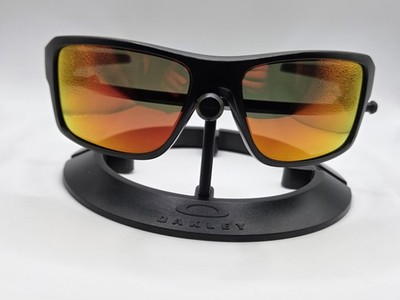 Oakley Double Edge Sunglasses With Perfect Fire Polarized Lenses Red Icons 