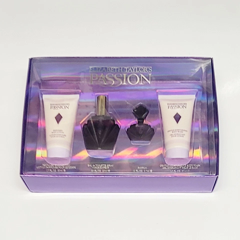 💜Elizabeth Taylor’s PASSION 4 piezas Set de regalo Perfume + Jabón corporal + Loción Nuevo en caja💜 Foto 4 de 4
