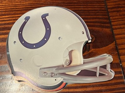 Vtg 1970s BALTIMORE COLTS NFL RIDDELL Football Helmet CARDBOARD Sign Plaque