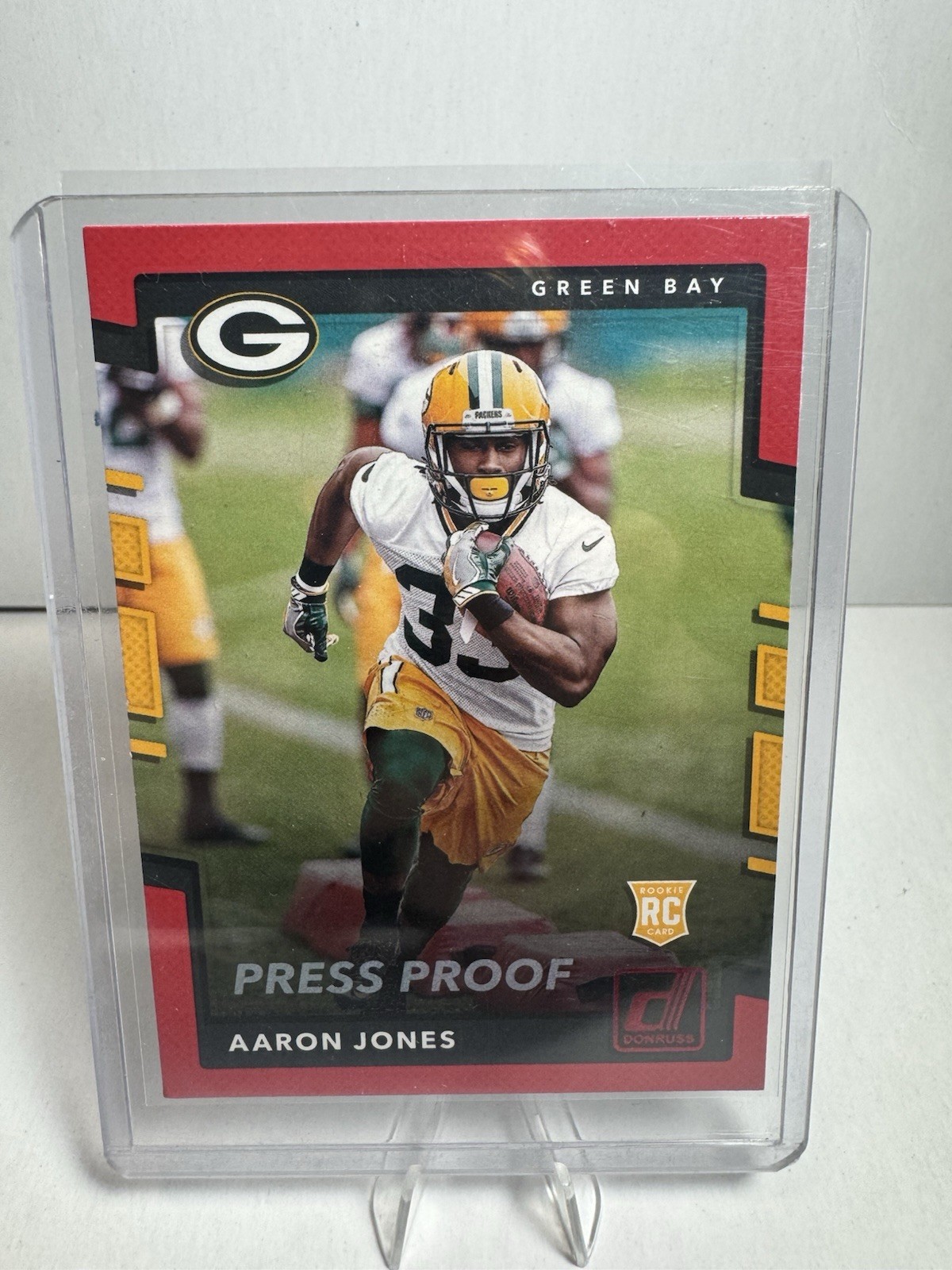 2017 Panini Donruss - Rookies Aaron Jones #385 Press Proof Red (RC)