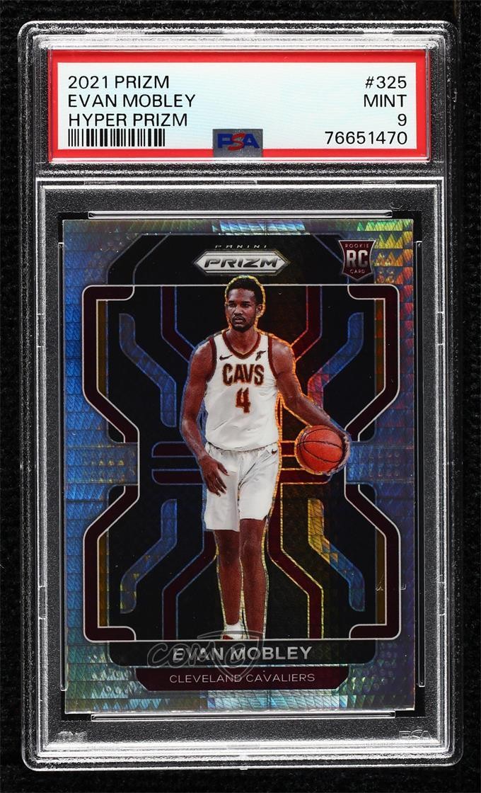 2021-22 Panini Prizm Hyper Prizm Evan Mobley #325 PSA 9 MINT 18z5