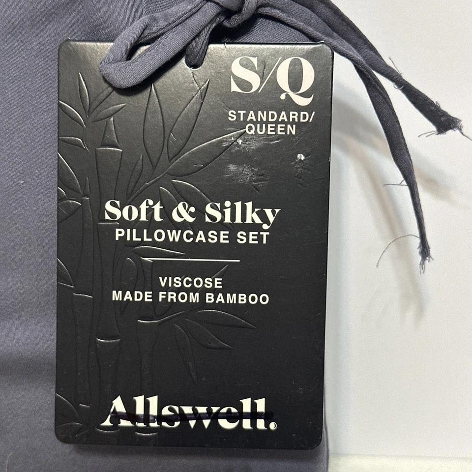 Conjunto de fronhas Allswell 2 padrão/rainha 100% viscose feita de tubarão de bambu - Imagem 4 de 4