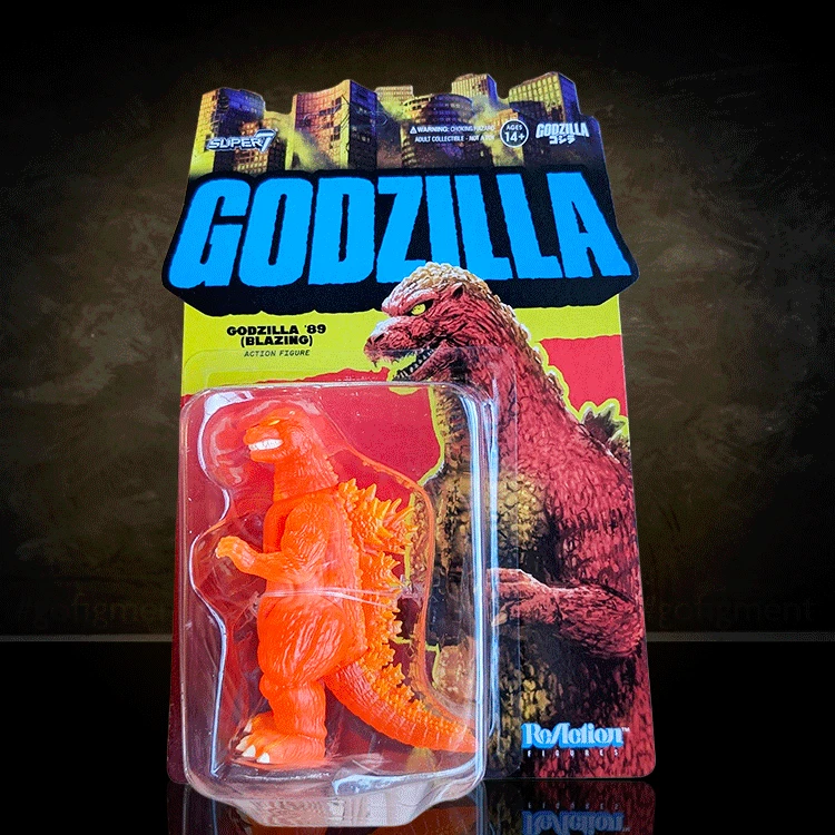 Godzilla '89 Blazing Orange and Yellow Translucent ReAction Figure