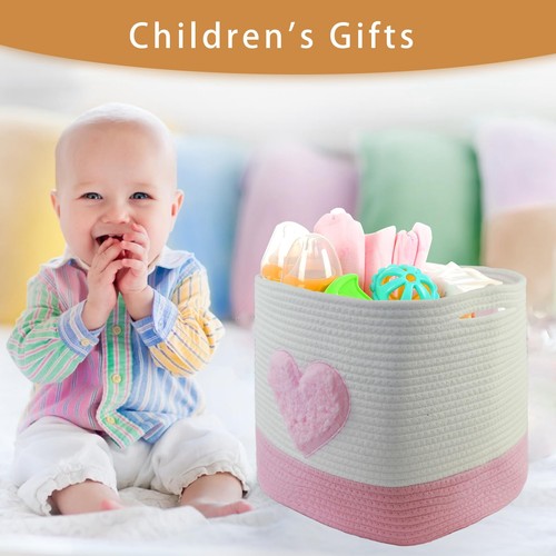 Woven Storage Cubes baskets for shelves,Baby Toy Basket for Shelves - Stylish... - Picture 4 of 6