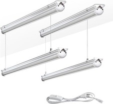 4FT LED Shop Bay Light Garage Lights 50W 6000K 7500LM White Light Hanging 4 Pack