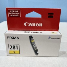 Canon Pixma 281 Y Yellow Ink Cartridge CLI-281 Y, Genuine OEM - New Sealed