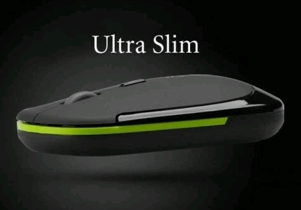 2 X Ultra Thin Optical Wireless Mouse 2.4GHz For PC/laptop BLACK BRAND NEW. - Image 3 of 4
