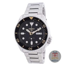 Seiko 5 Sports SRPD57K1 Black Dial Silver Stainless Steel Automatic Watch 3