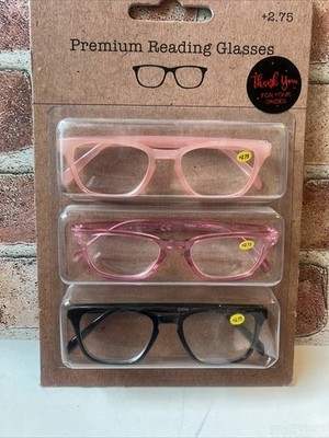 PREMIUM COLORFUL READING GLASSES in +2.75 STRENGTH  NICE ~