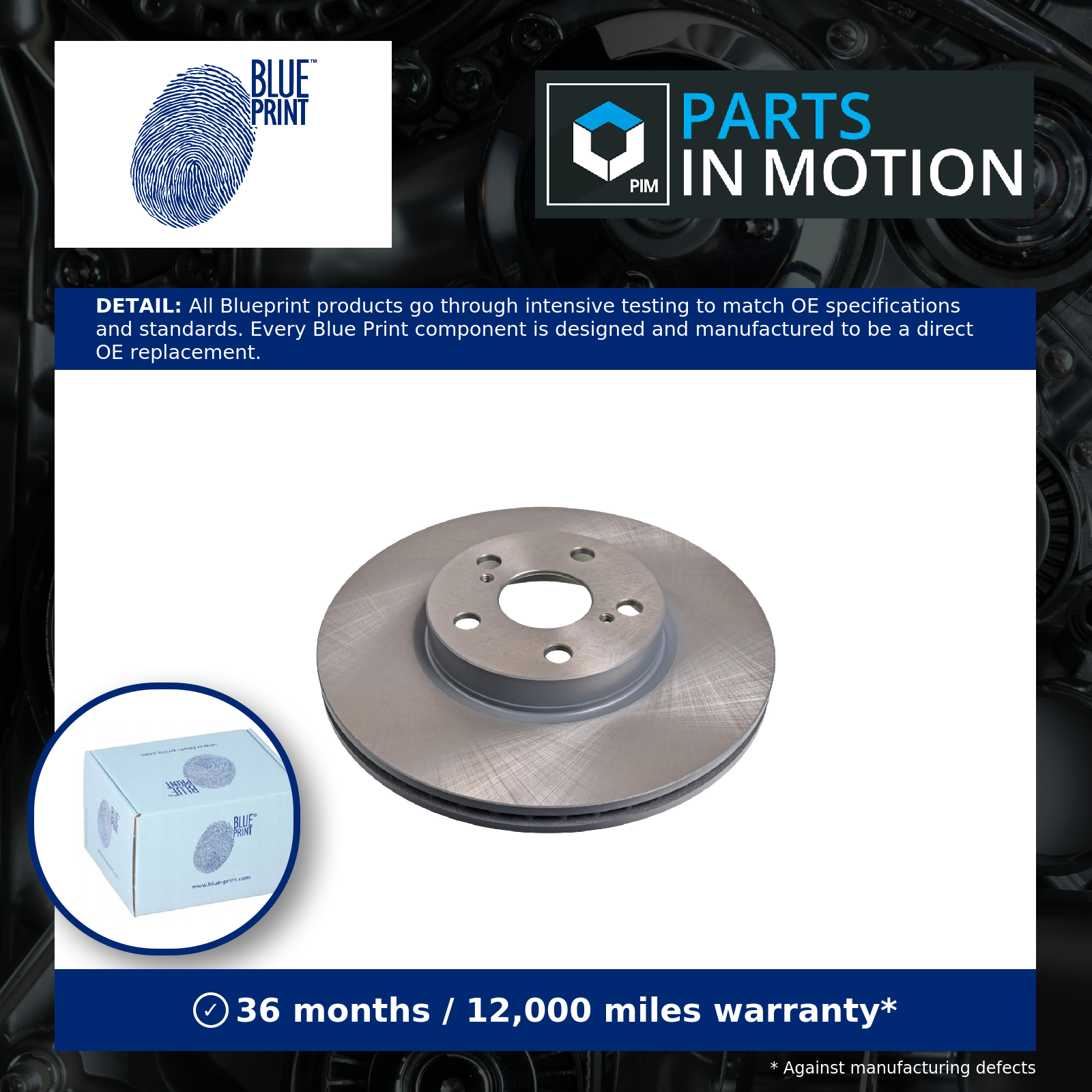 2x Brake Discs Pair Vented fits TOYOTA COROLLA 1.6 Front 07 to 18 1ZR-FE 275mm - Image 6