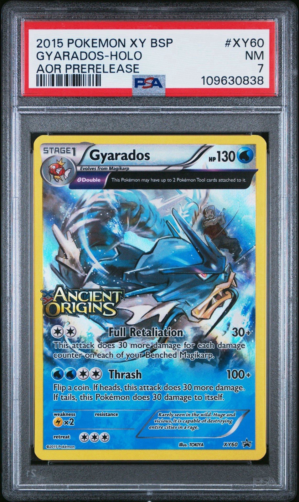 GYARADOS XY60 PSA 7 ANCIENT ORIGINS BLACK STAR PRERELEASE PROMO POKEMON ENGLISH