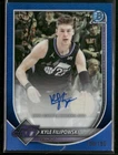 2025-26 Bowman #BCA-KF Kyle Filipowski Chrome Autographs Blue Refractor #/150