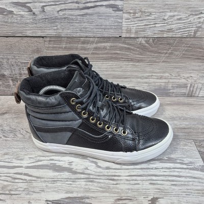 Vans Mens Size 7 High Top Sneakers Pebble Leather Sk8-Hi  display picture 1
